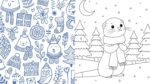 Cozycore Christmas Colouring Book - Image 5