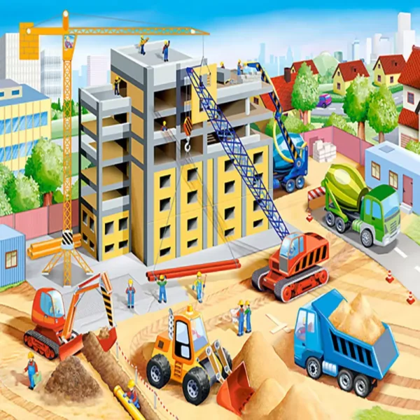 Пъзел 60 ел. Castorland Голяма строителна площадка 066223