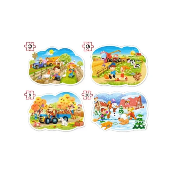 Пъзел 4Х ел. Castorland Четирите сезона 043019